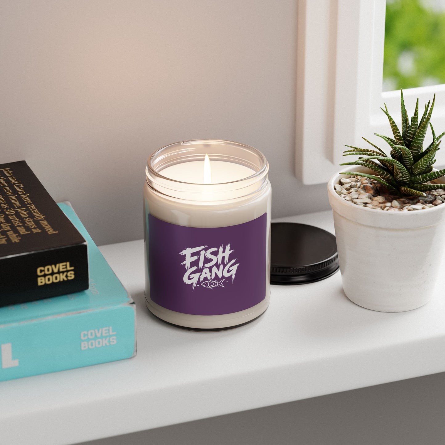 Fish Gang Illustration Candle | 9oz Soy Candle