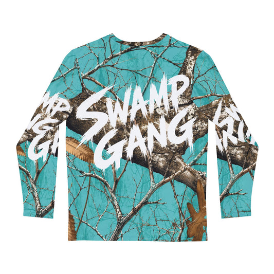 Men's Long Sleeve Shirt | Swamp Gang | Teal Mossy Oak