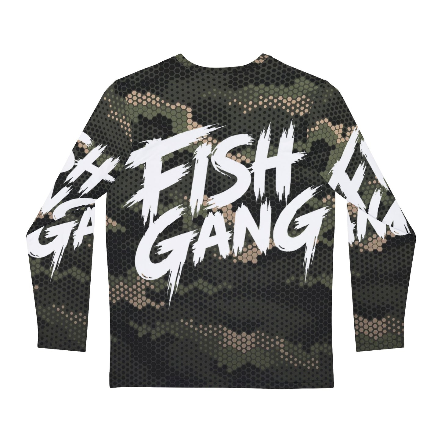 Men's Long Sleeve Shirt | Fish Gang | Green Camo