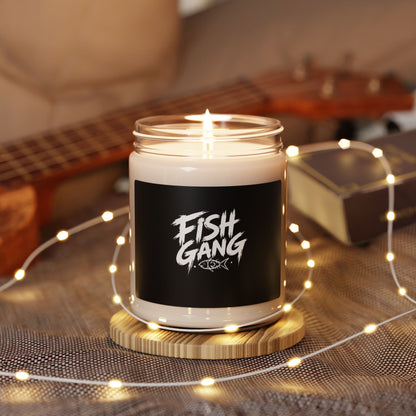 Fish Gang Illustration Candle | 9oz Soy Candle