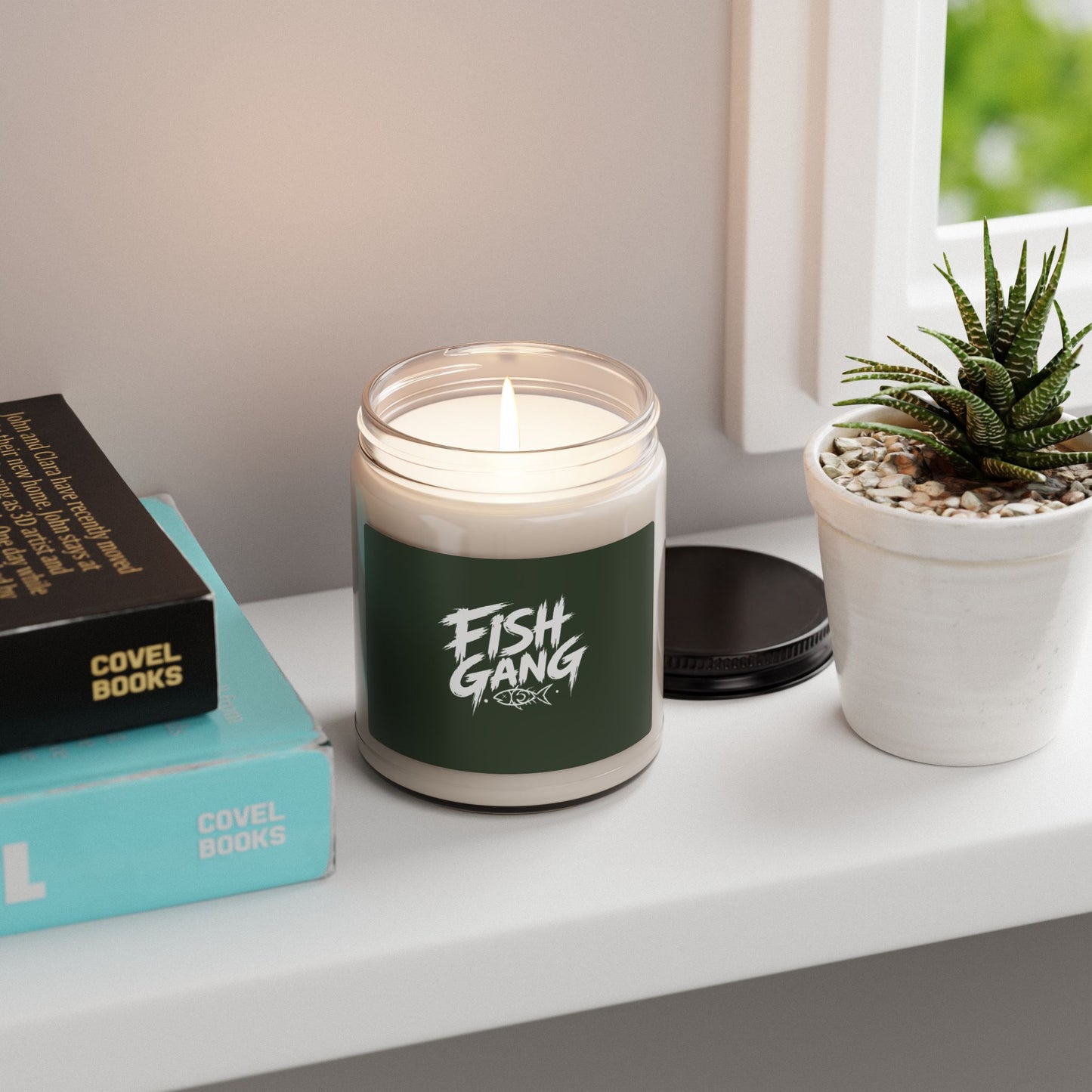 Fish Gang Illustration Candle | 9oz Soy Candle