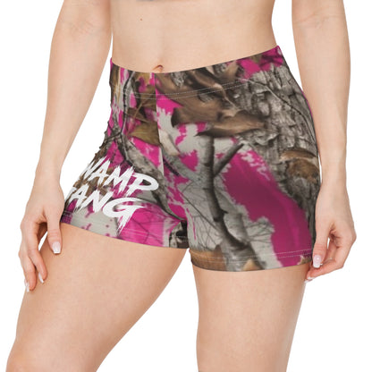 Pink Mossy Oak Camo | Swamp Gang | Women's Shorts | Swim/Activewear