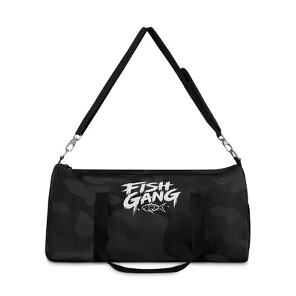Fish Gang Black Camo Duffel Bag