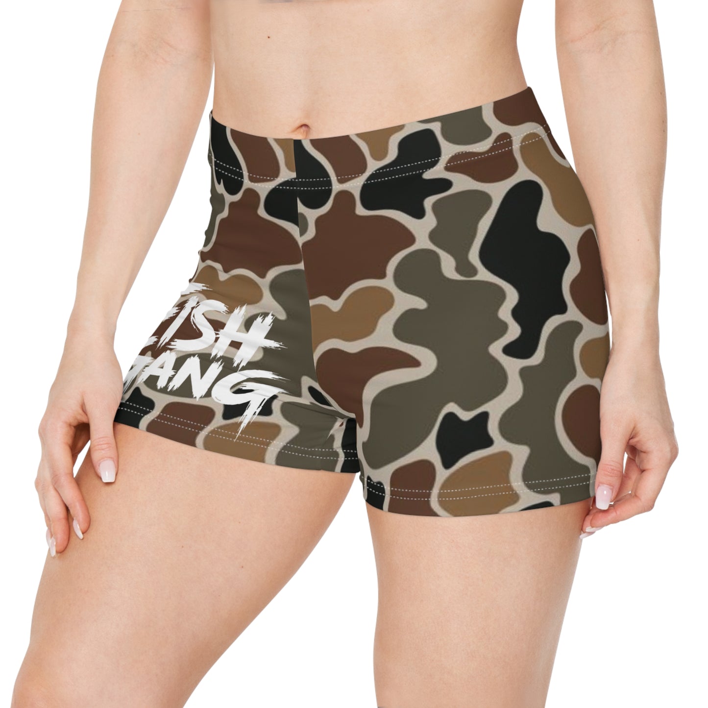 Duck Camo | Fish Gang | Women's Shorts | Swim/Activewear