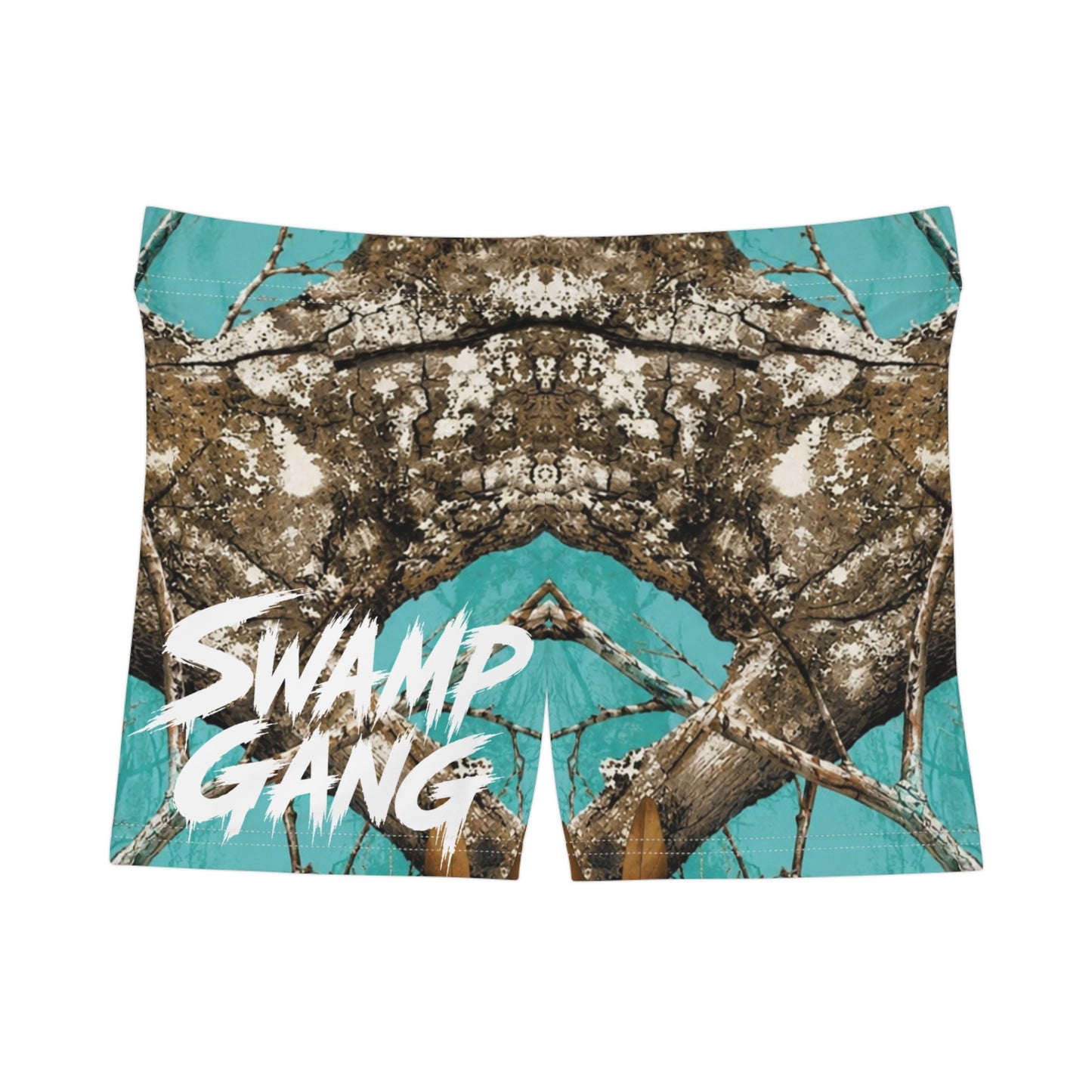 Teal Mossy Oak Camo | Swamp Gang | Women's Shorts | Swim/Activewear