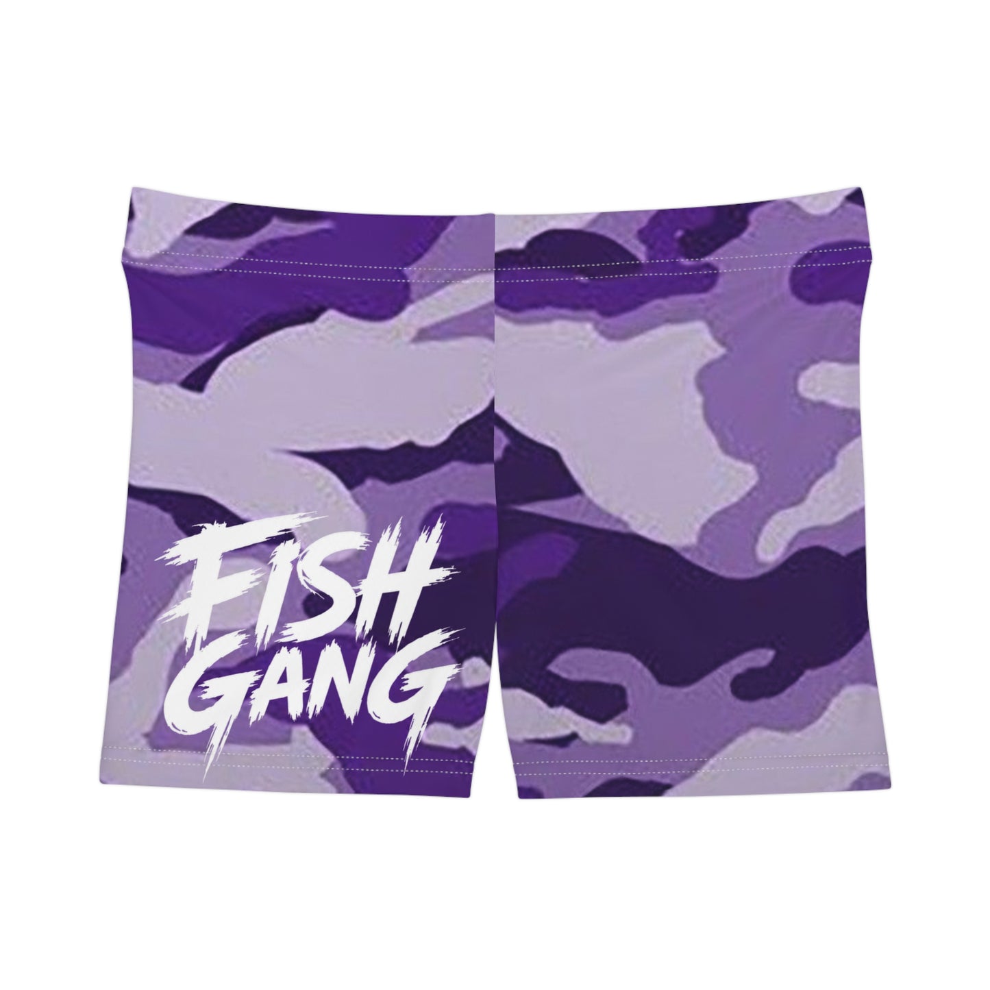 Purple Camo | Fish Gang | Women's Shorts | Swim/Activewear
