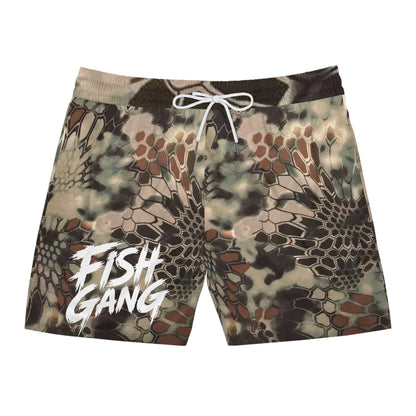 Men's Mid-Length Swim Shorts | Fish Gang | Kryptek Camo