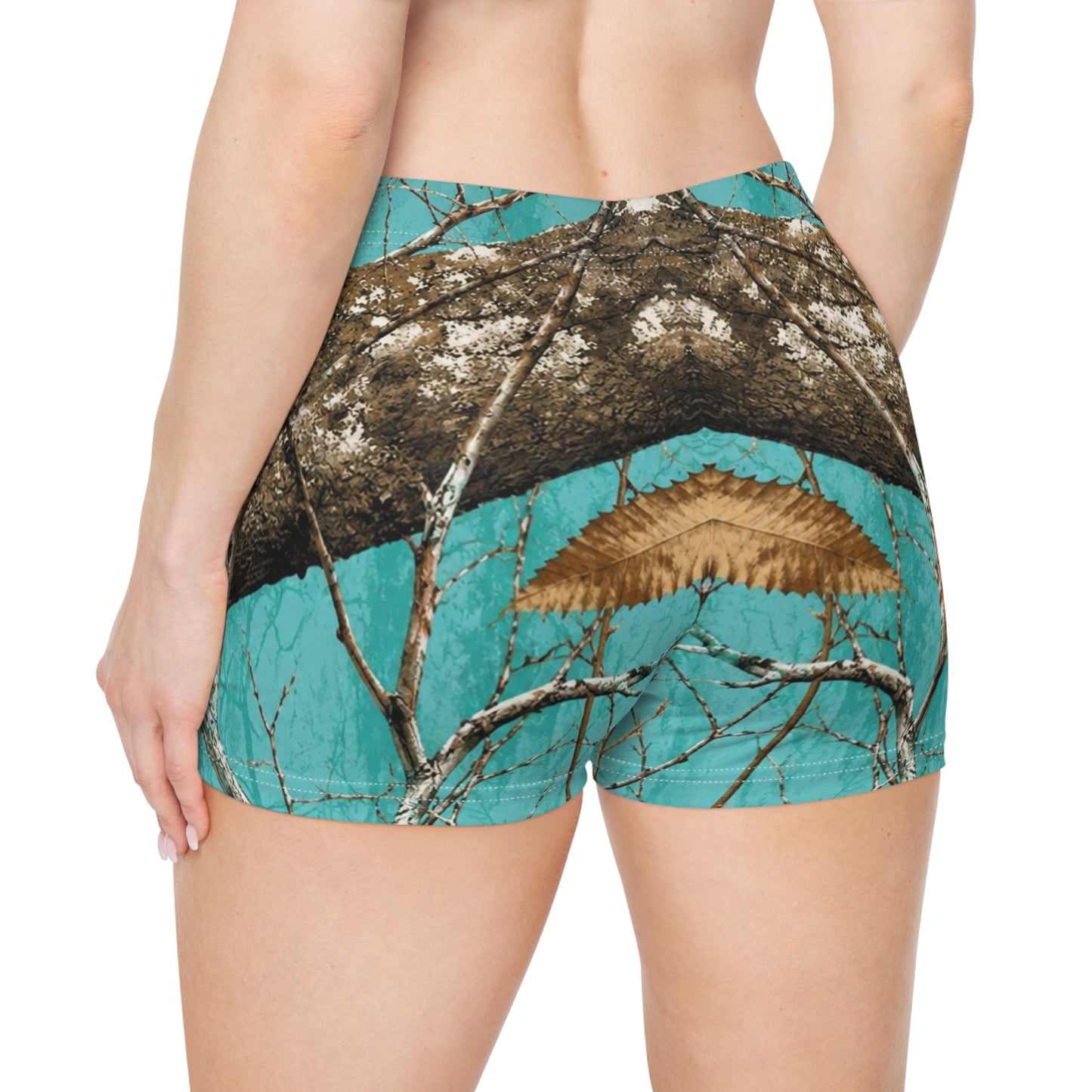 Teal Mossy Oak Camo | Swamp Gang | Women's Shorts | Swim/Activewear