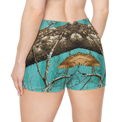 Teal Mossy Oak Camo | Swamp Gang | Women's Shorts | Swim/Activewear