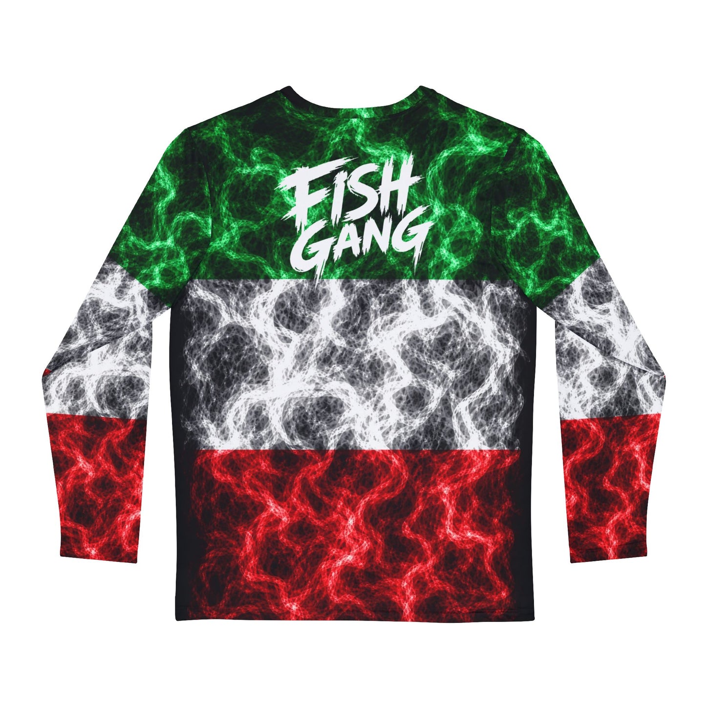 Men's Long Sleeve Shirt | Fish Gang | Italian Flag | 100% Polyester