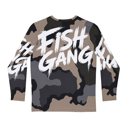 Men's Long Sleeve Shirt | Fish Gang | Desert Camo