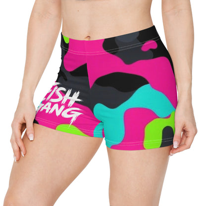 Neon Camo | Fish Gang | Women's Shorts | Swim/Activewaer
