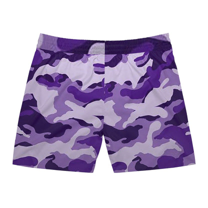 Men's Mid-Length Swim Shorts | Fish Gang | Purple Camo