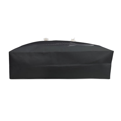Whale Shark Weekender Bag — Minimal Ocean Travel Tote - Black