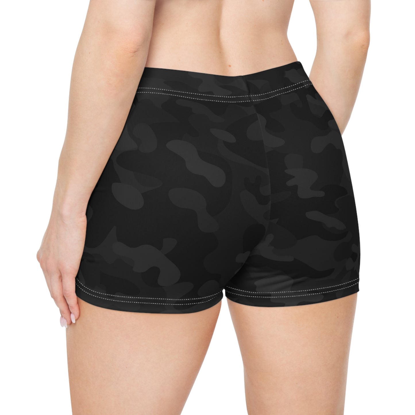 Black Camo | Fish Gang | Women's Shorts | Swim/Activewear