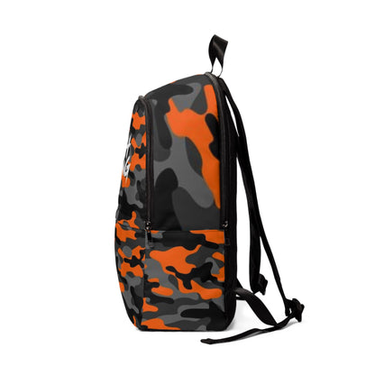 Unisex Fish Gang Backpack | Orange Camo