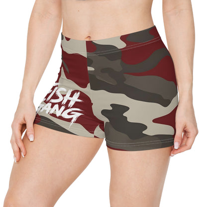 Red Camo | Fish Gang | Women's Shorts | Swim/Activewear