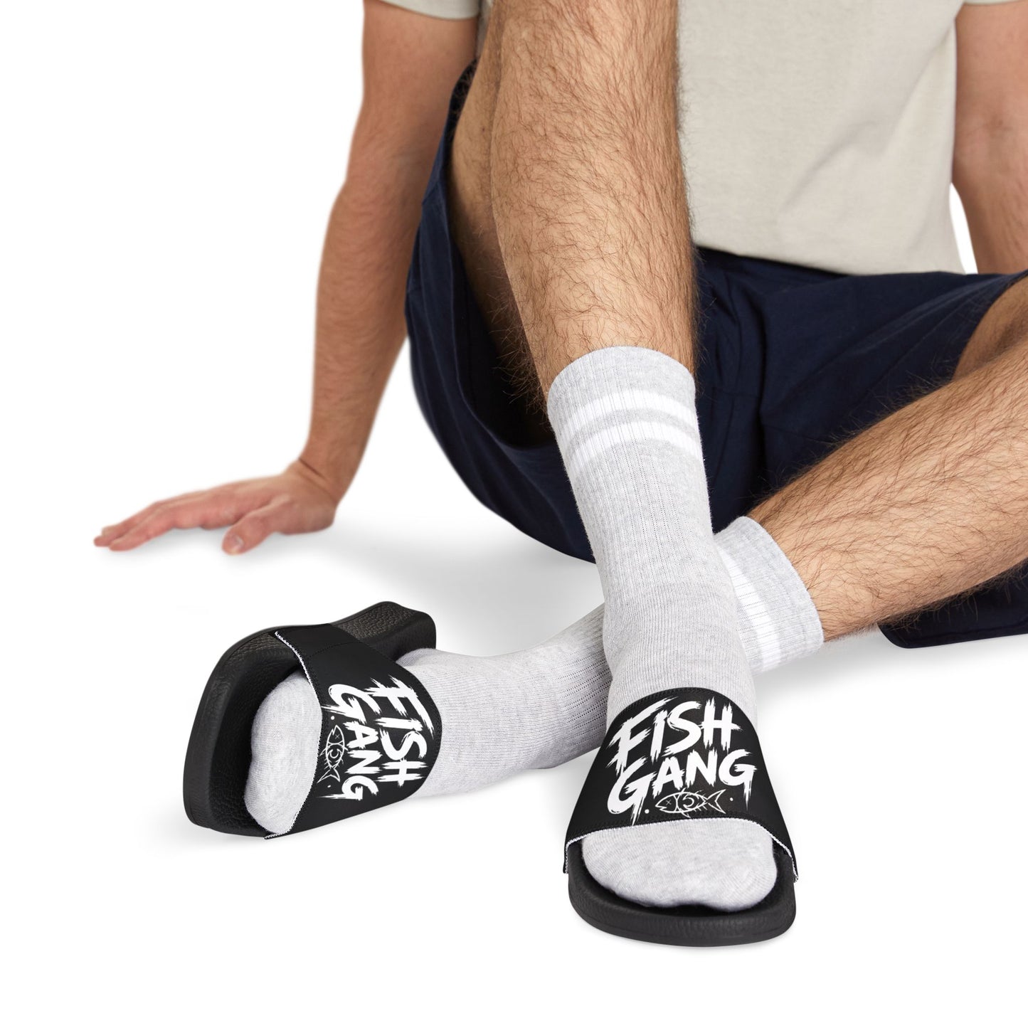 Fish Gang Logo Slide Sandals