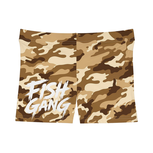 Desert Camo | Fish Gang | Women's Shorts | Swim/Activewear