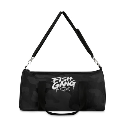 Fish Gang Black Camo Duffel Bag
