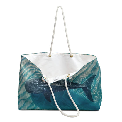 Whale Shark Weekender Bag — Ocean Beach Tote for Travel & Swim