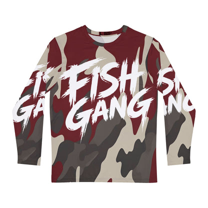 Men's Long Sleeve Shirt | Fish Gang | Red Camo