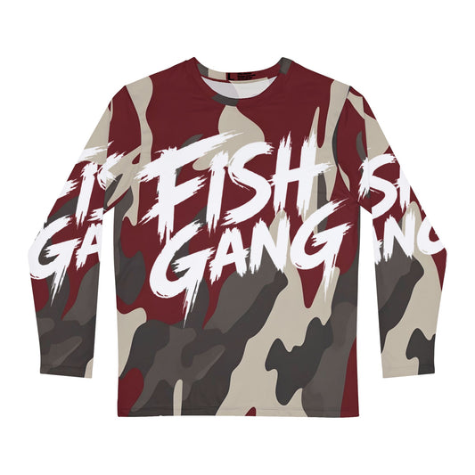 Men's Long Sleeve Shirt | Fish Gang | Red Camo