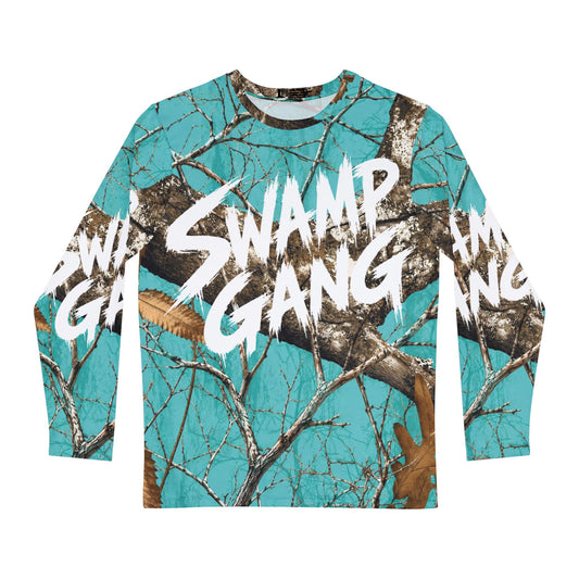 Men's Long Sleeve Shirt | Swamp Gang | Teal Mossy Oak