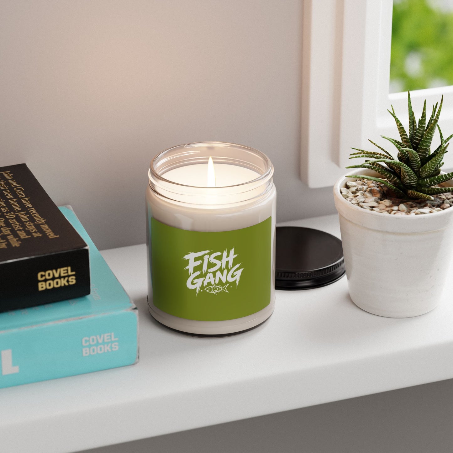 Fish Gang Illustration Candle | 9oz Soy Candle