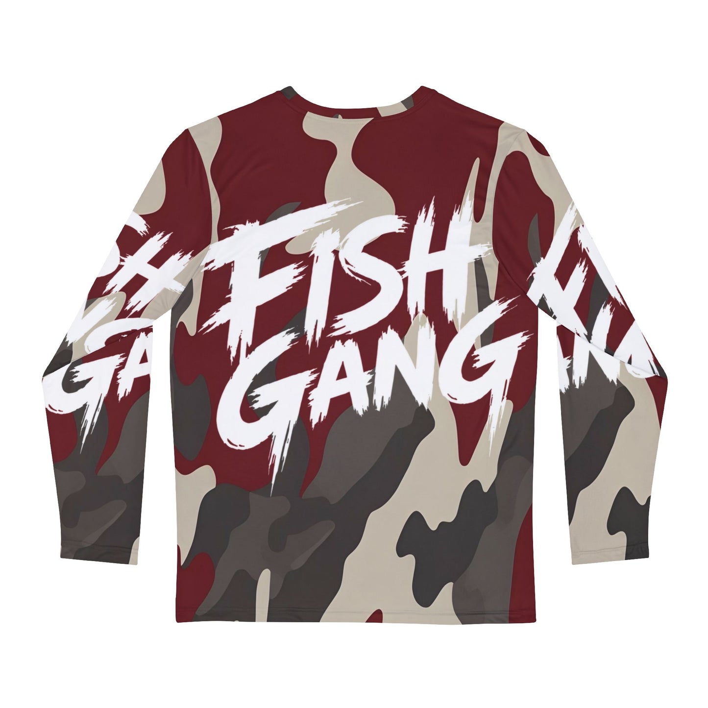 Men's Long Sleeve Shirt | Fish Gang | Red Camo