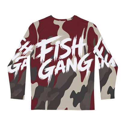 Men's Long Sleeve Shirt | Fish Gang | Red Camo