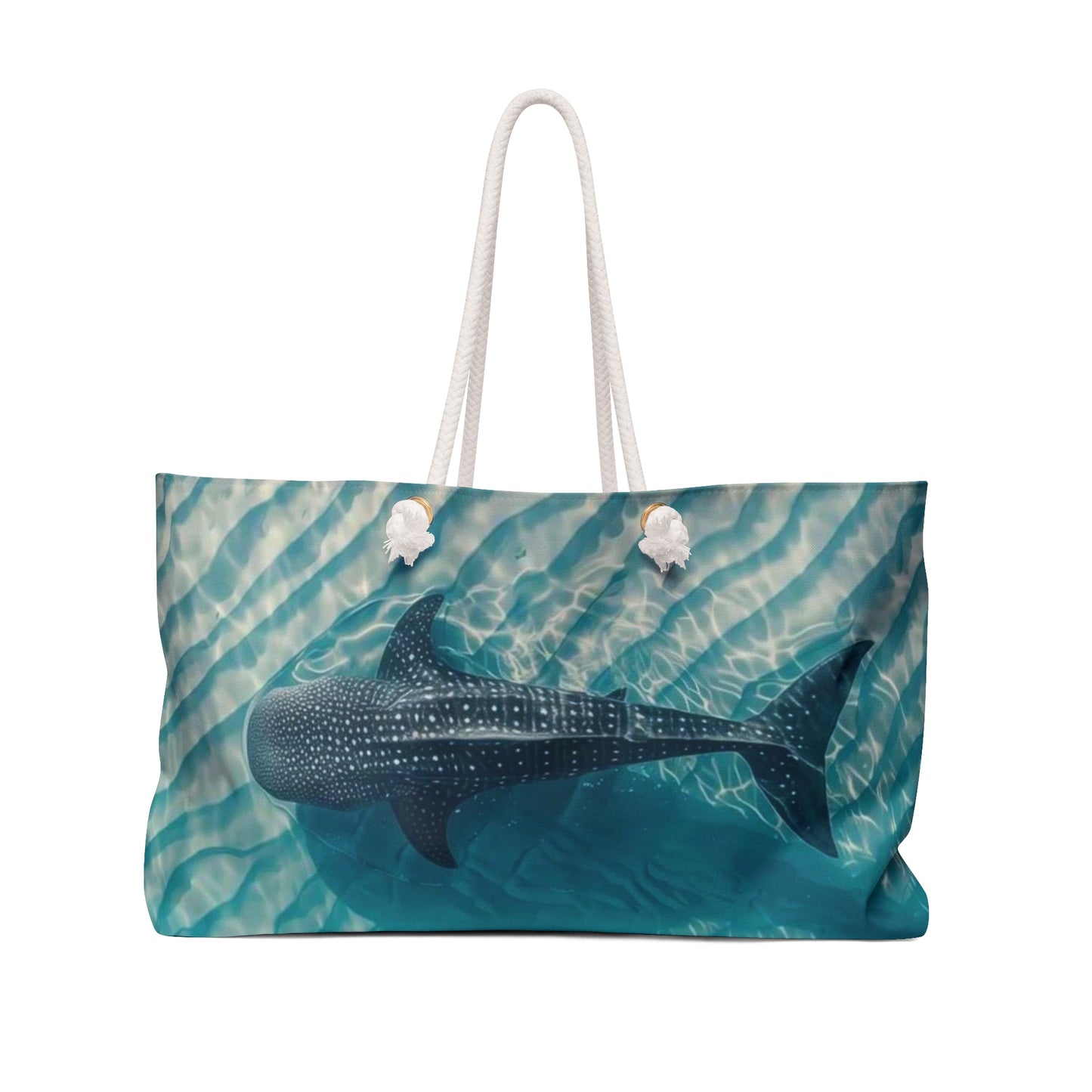 Whale Shark Weekender Bag — Ocean Beach Tote for Travel & Swim