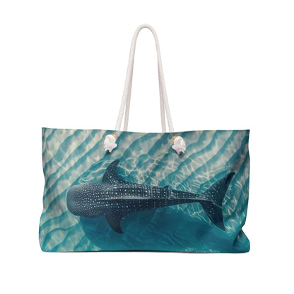 Whale Shark Weekender Bag — Ocean Beach Tote for Travel & Swim