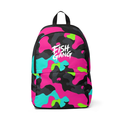 Unisex Fish Gang Backpack | Neon Camo
