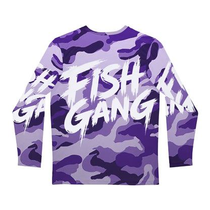 Men's Long Sleeve Shirt | Fish Gang | Purple Camo