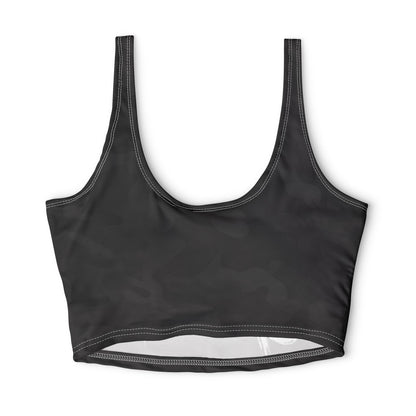 Fish Gang Black Camo Sports Bra | 100% Polyester