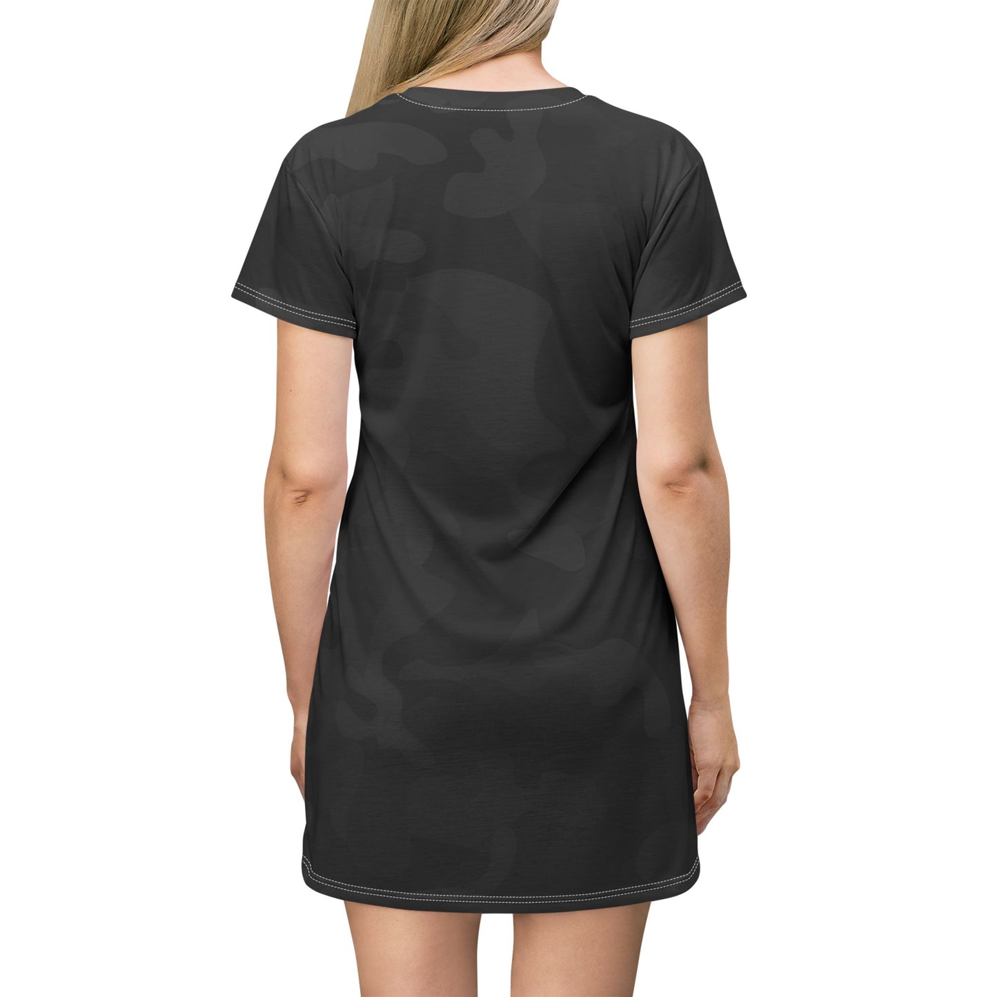 Fish Gang Logo T-Shirt Dress | Black Camo