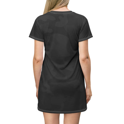 Fish Gang Logo T-Shirt Dress | Black Camo