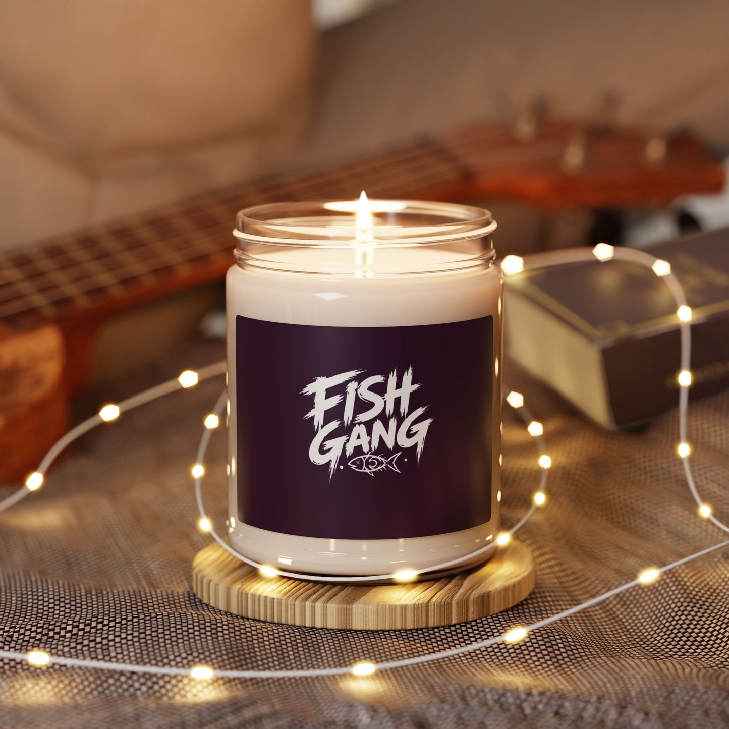 Fish Gang Illustration Candle | 9oz Soy Candle