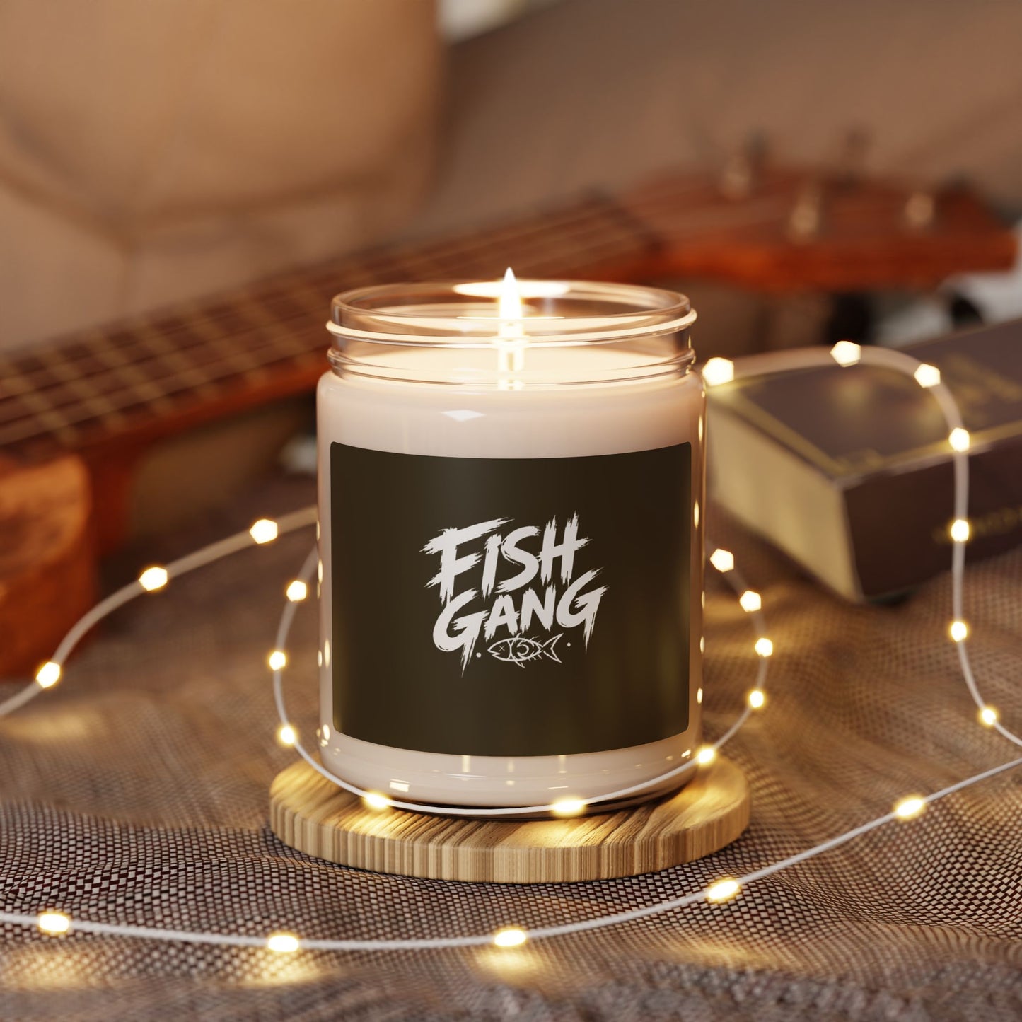 Fish Gang Illustration Candle | 9oz Soy Candle