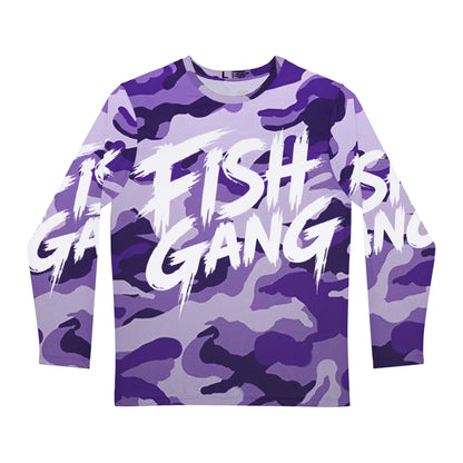 Men's Long Sleeve Shirt | Fish Gang | Purple Camo