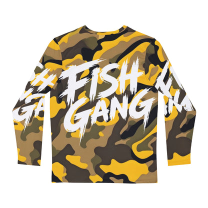 Men's Long Sleeve Shirt | Fish Gang | Yellow Camo