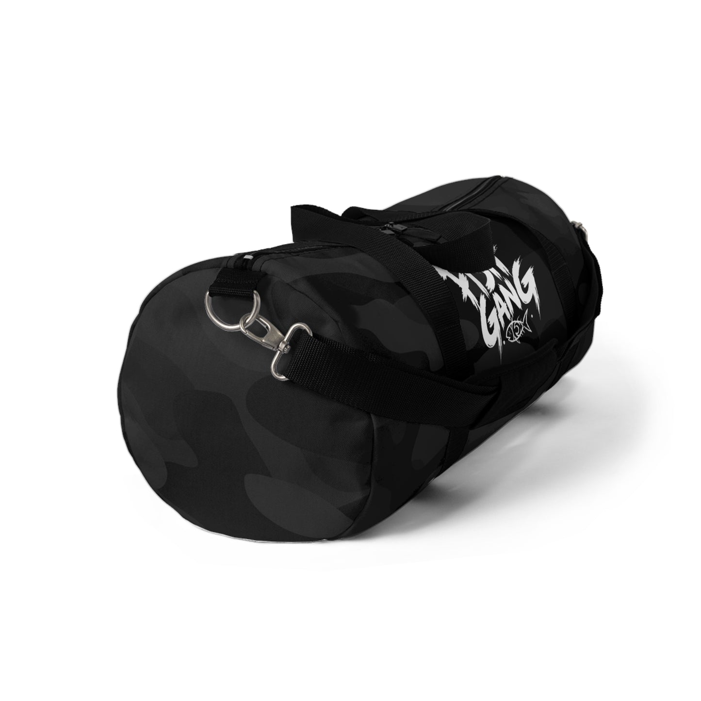 Fish Gang Black Camo Duffel Bag