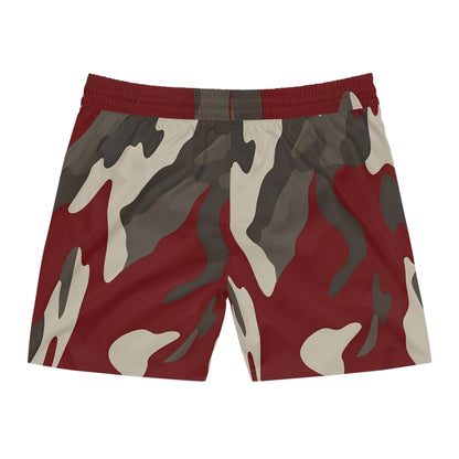 Men's Mid-Length Swim Shorts | Fish Gang | Red Camo