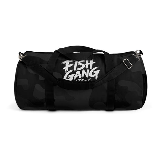 Fish Gang Black Camo Duffel Bag