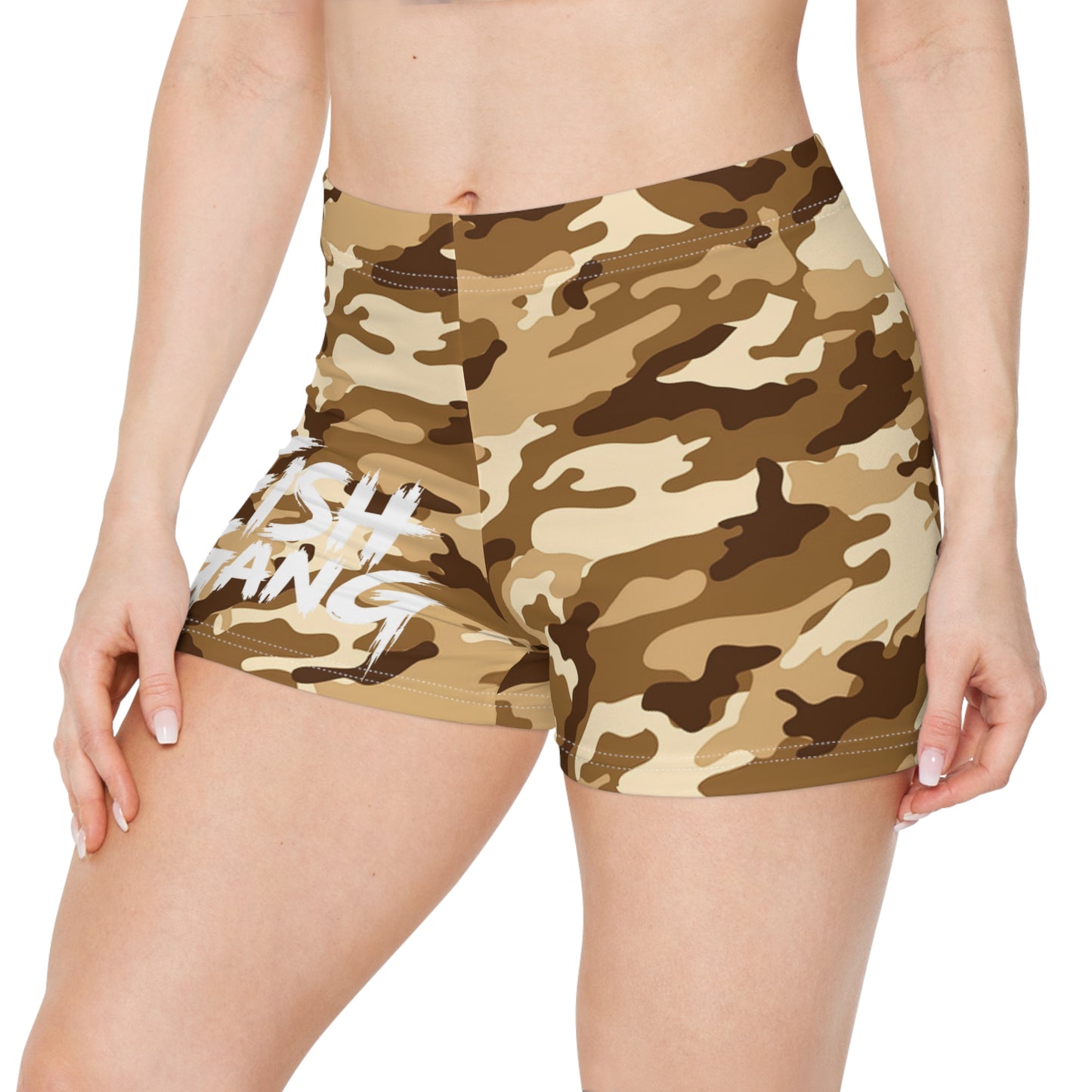 Desert Camo | Fish Gang | Women's Shorts | Swim/Activewear