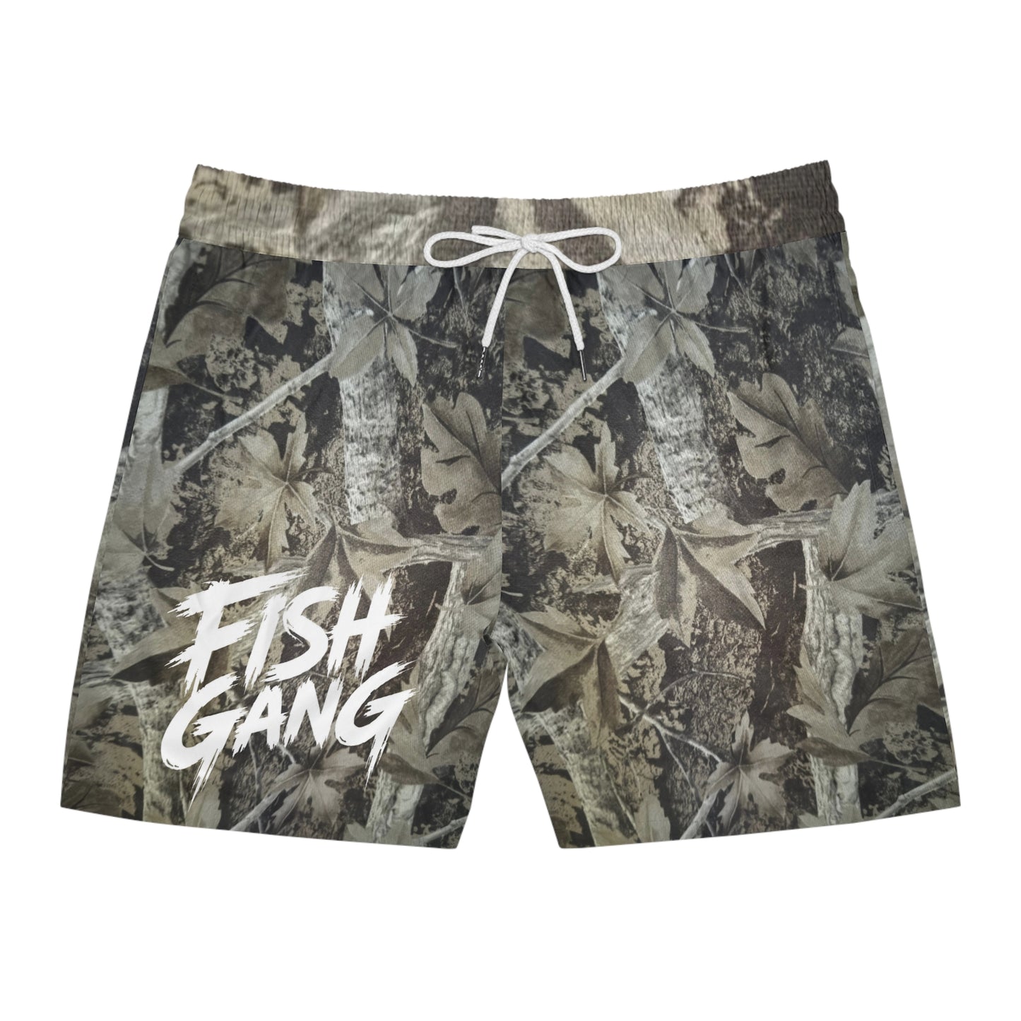 Men's Mid-Length Swim Shorts | Fish Gang | Mossy Oak