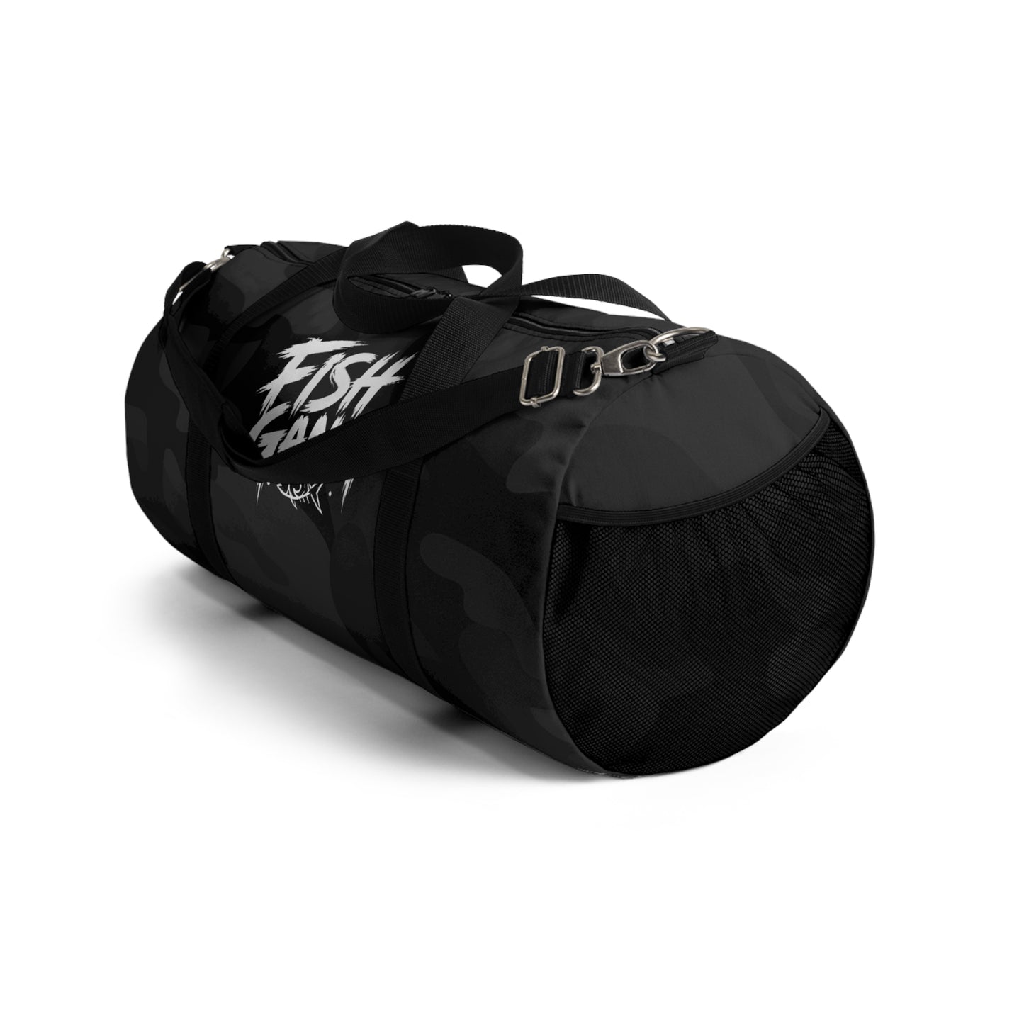 Fish Gang Black Camo Duffel Bag