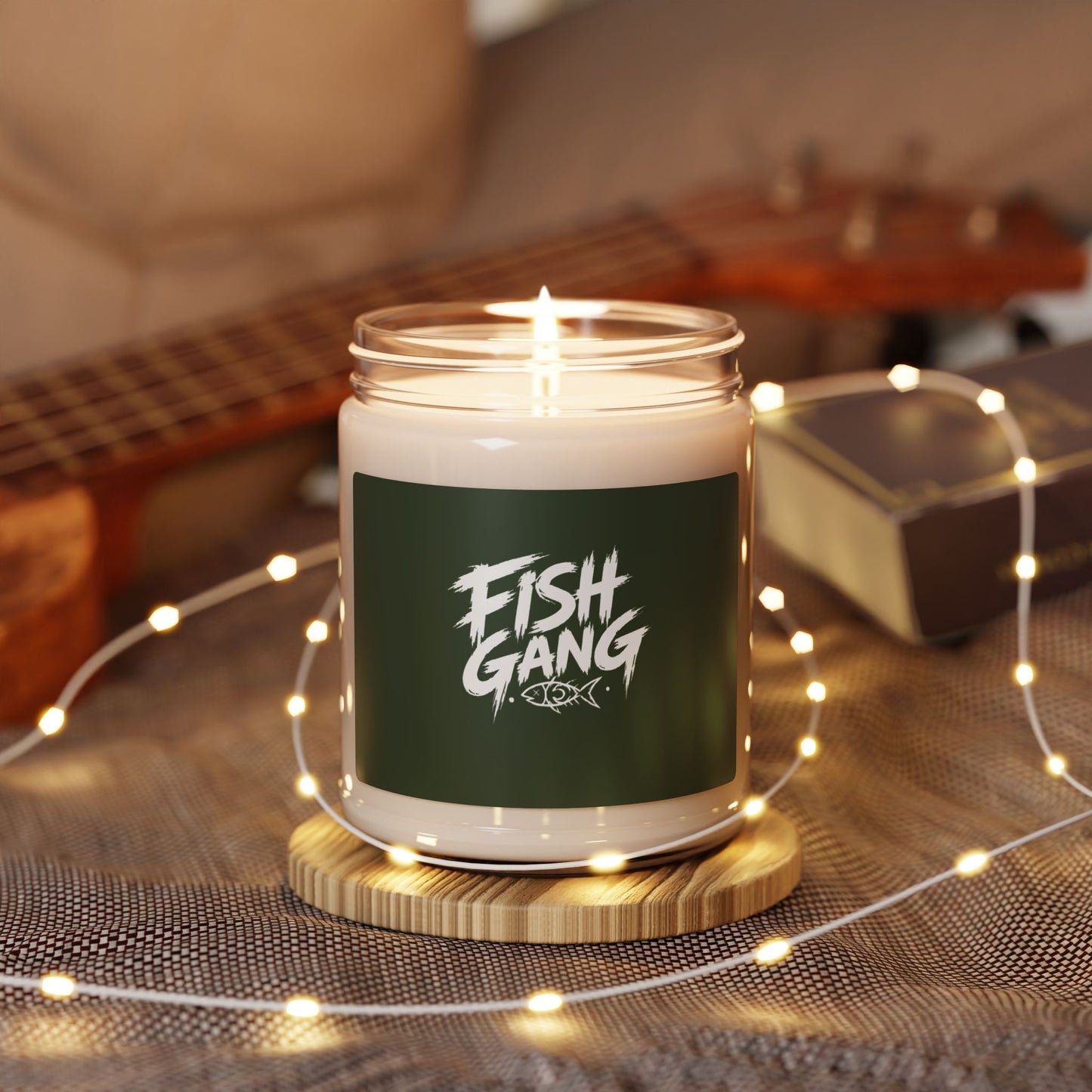 Fish Gang Illustration Candle | 9oz Soy Candle
