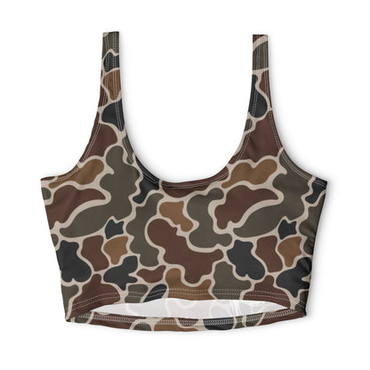 Fish Gang Duck Camo Sports Bra | 100% Polyester